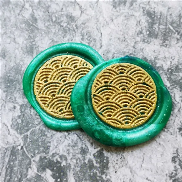 Морские волны японские морские уплотнения для скрапбукинга ретро деревянный