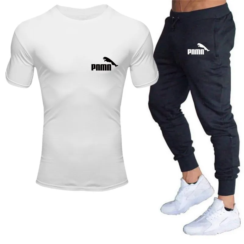 Лидер продаж мужские комплекты футболка и штаны комплект из двух предметов