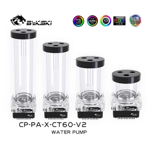 Насос Bykski AIO DDC комбинированный, резервуар максимальный 3800 обминподъем потока 3 м300 лч, цилиндр водяного охлаждения, длина бака 60100150200 мм