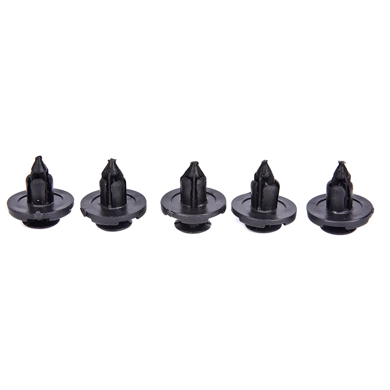 

100Pcs 8mm Plastic Rivet Fastener Mud Flaps Bumper Fender Push Clips Fastener Clip Automobiles