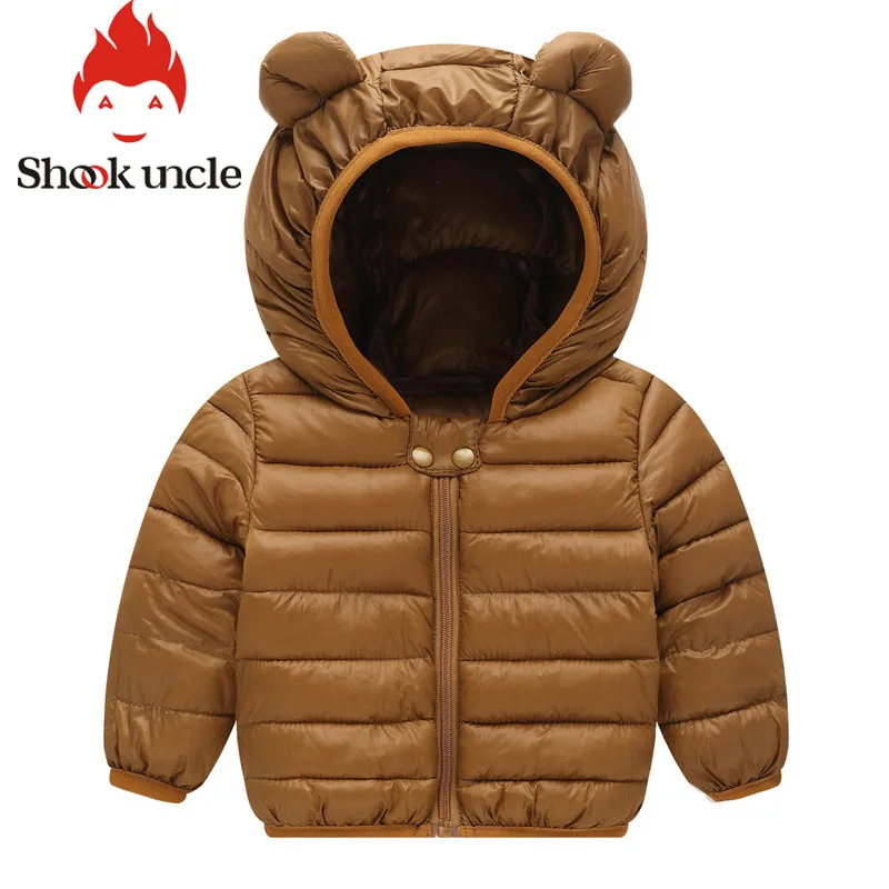 Хлопковое зимнее пальто с капюшоном для девочек зимняя куртка мальчиков