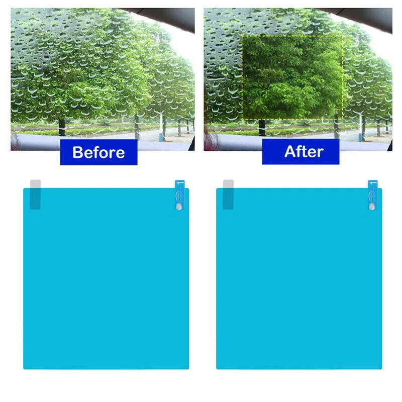 Pcmos 2 шт. Автомобильная защитная пленка на боковое окно противотуманная мембрана