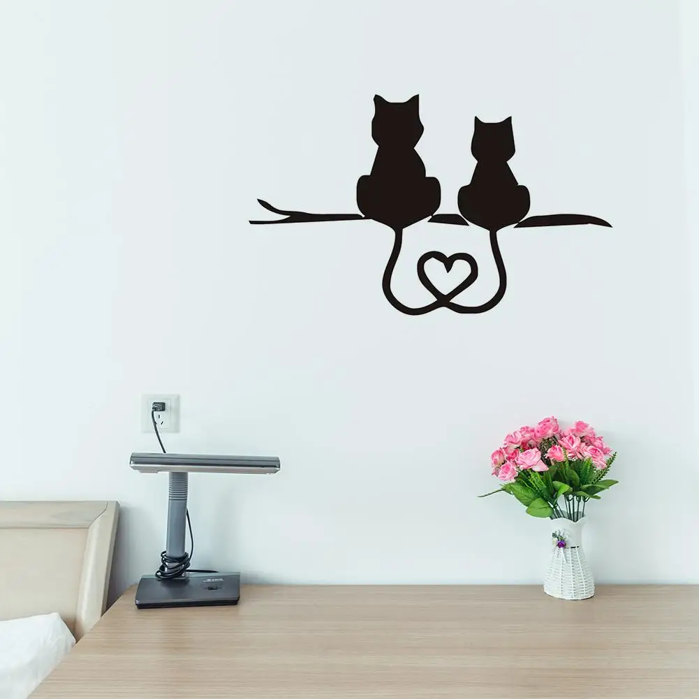 Автомобильная наклейка виниловая графика 3D милая в виде кота для