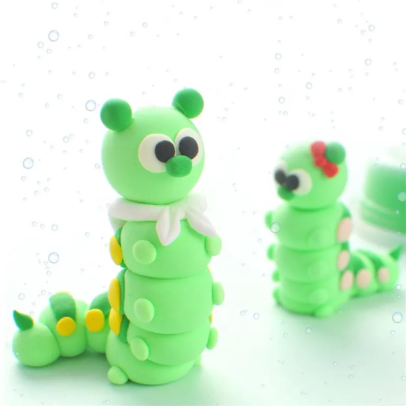 Пушистый слайм игрушки для детей DIY моделирование полимерная глина обучение