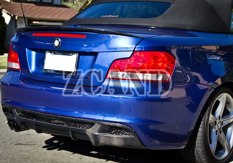 Черный цвет стекловолокно диффузор спойлер для BMW E82 1-SERIES 135i 128i Coupe M Tech Bumper 08-12 |