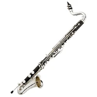 1920 keys bb tone wooden bass clarinet best quality and nice price fcl 500 hard rubber body bass clarinet