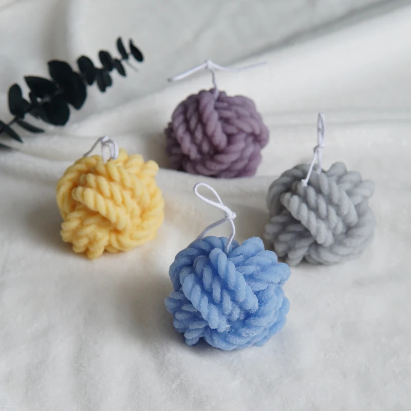 2 размера вязальная пряжа лампы в форме свечи силиконовые формы DIY грубая