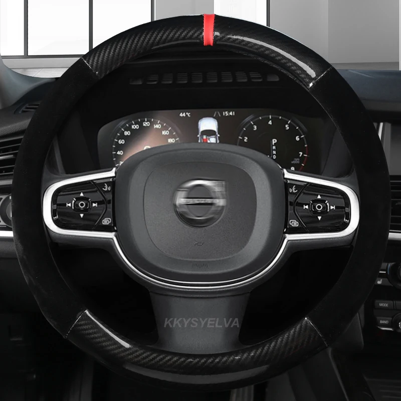 

Кожаные аксессуары из углеродного волокна для Volvo S90 S80 S60 S40, 38 см