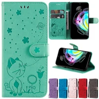 cat bee wallet leather case for moto edge 20 lite 20 pro s e7 power g power 2021 g play 2021 g60 g50 e7 plus g9 power g9 play