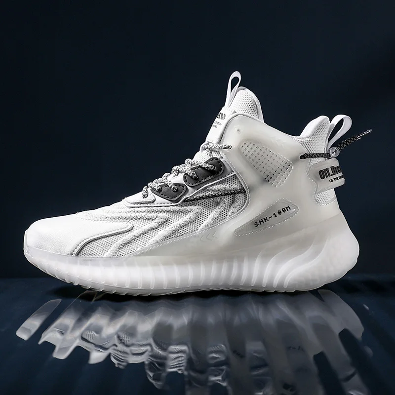 

High Quality Men's Sneakers Breathable Fly-weave Walking Shoes Fashion Men Casual Shoes Zapatillas Hombre