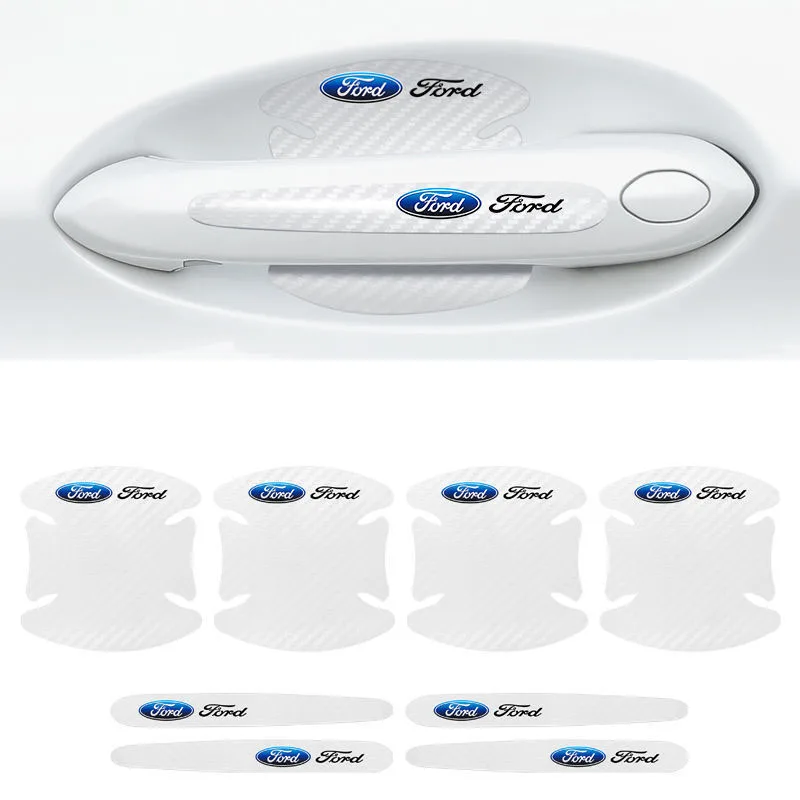 

Наклейка на дверную ручку автомобиля, наклейка для Ford Focus Mondeo Ecosport Mustang Ranger Fiesta F150 Edge Escape Explorer Escort Tierra