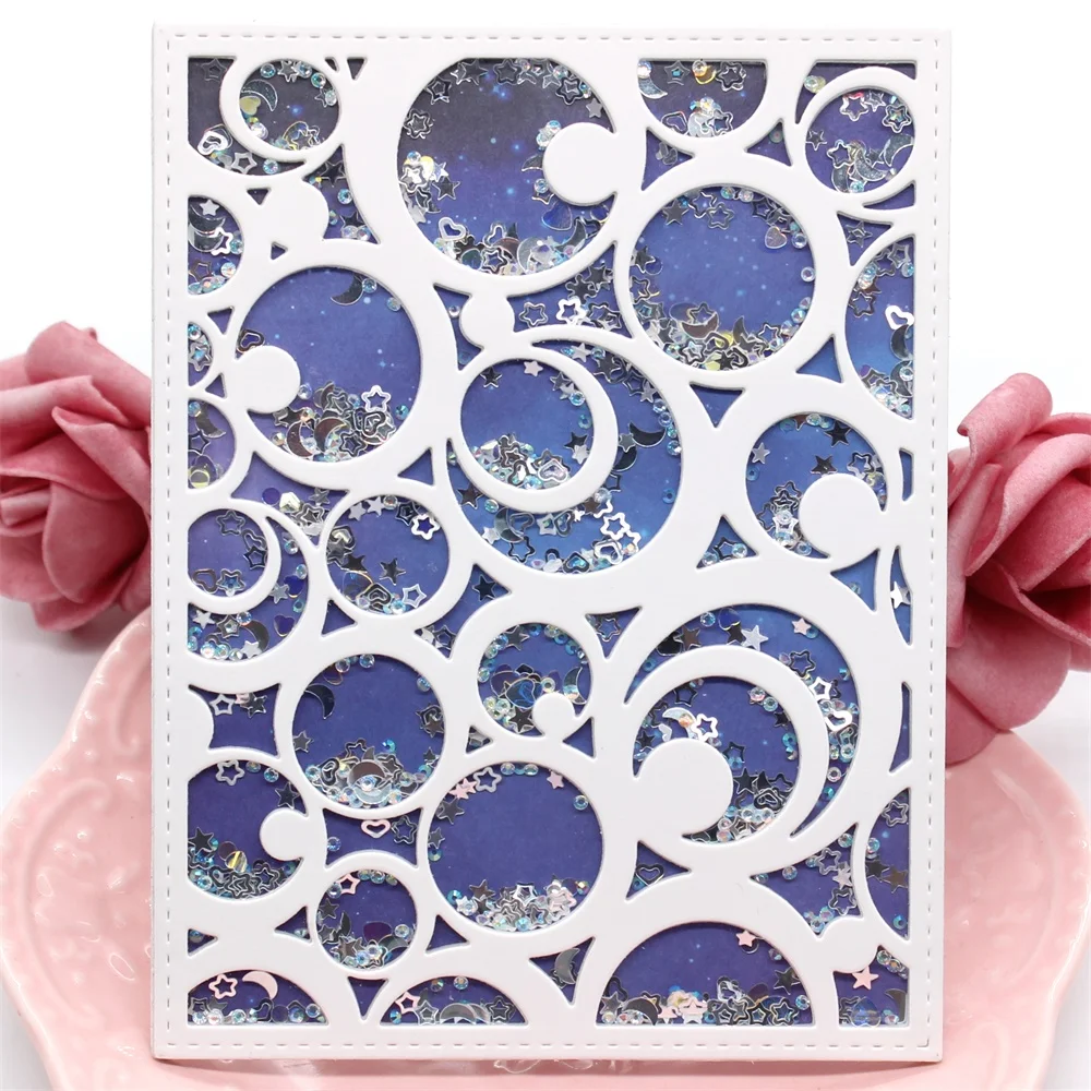 KSCRAFT рамка в форме луны металлические трафареты для сделай сам скрапбукинг