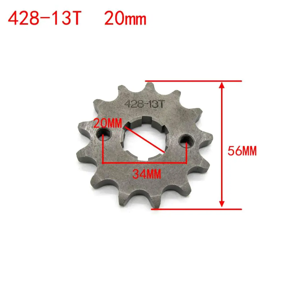 Передняя Звездочка 13T 428 цепь/шаг для Cog 4 ямы/Trail/внедорожного велосипеда