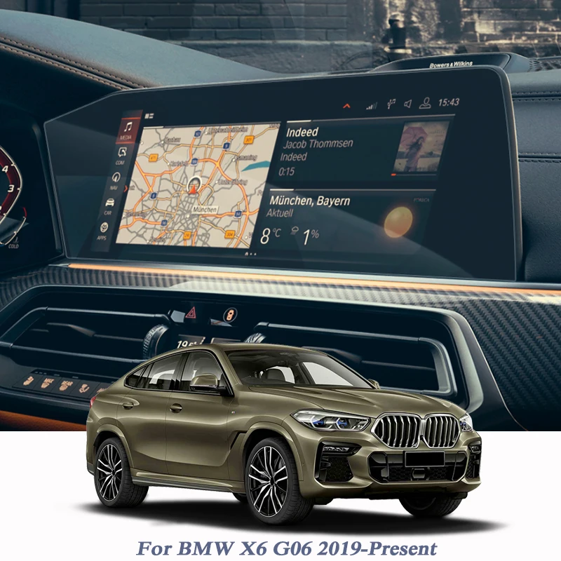Автомобильный Стайлинг пленка для экрана GPS навигации BMW X6 G06 2019 Н. В. приборной
