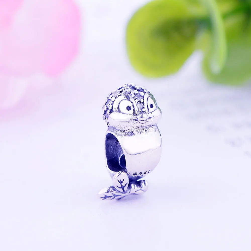 Шарм бусина для браслета Pandora серебро 2018 пробы с фианитом|Бусины| |