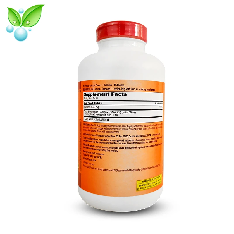 

American Original Kirkland High-concentration Vitamin C 1000mg*500 Pieces of Rosehip VC/vitamin C