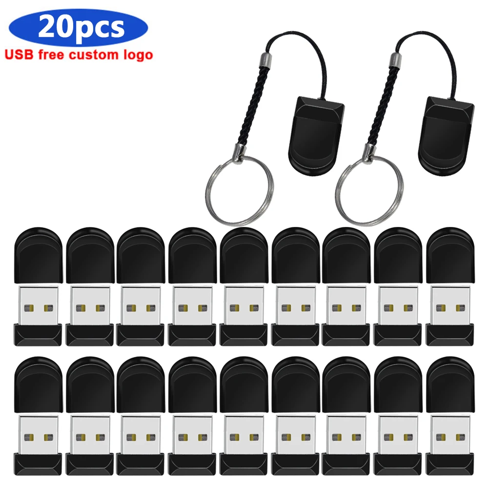 

Мини-флешка 20 шт./лот, 8 ГБ, 16 ГБ, 32 ГБ, USB-флеш-накопитель объемом 64 ГБ, 128 ГБ, флеш-накопитель, USB-флешка, USB-накопитель 2,0, логотип на заказ
