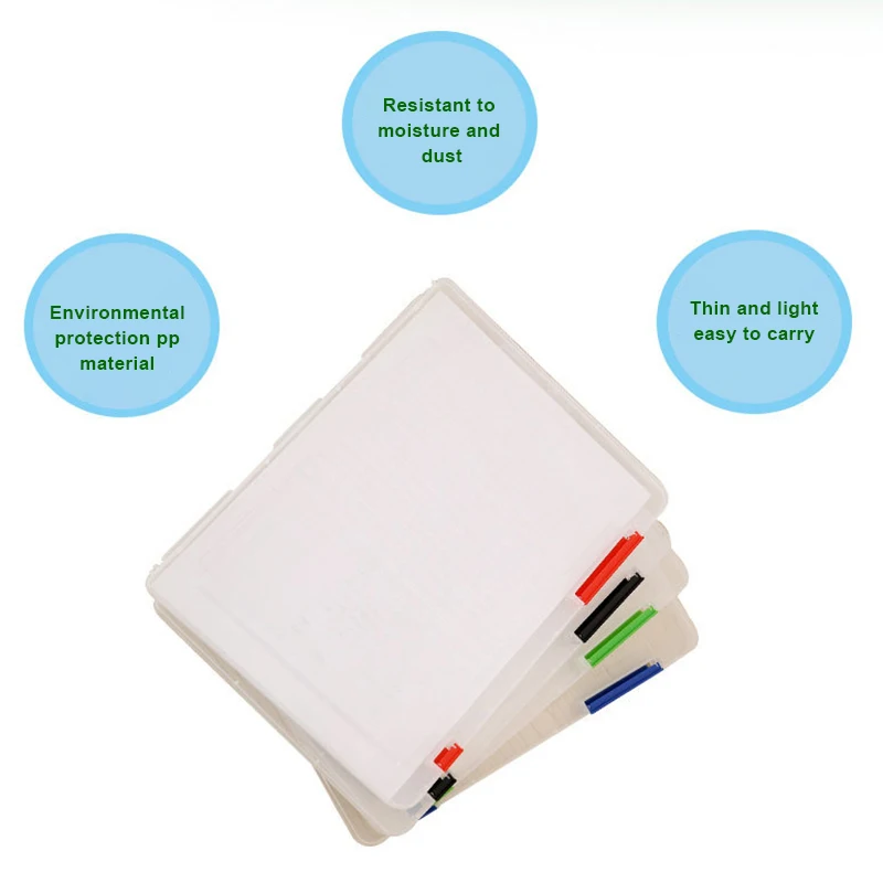Ящик для хранения прозрачный Пластик документ чехол Портативный Бумага