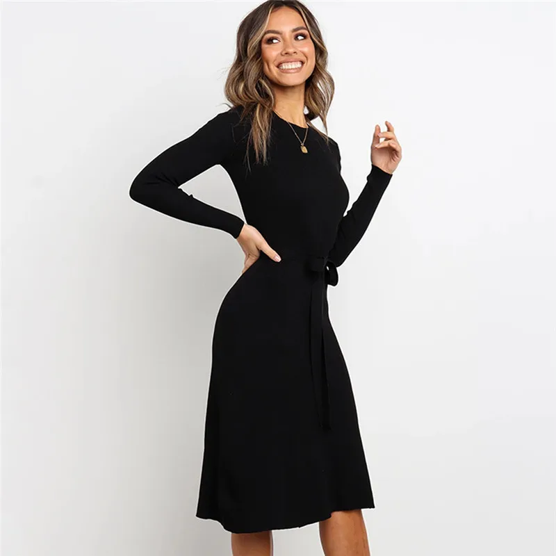 Женское Повседневное платье NORMOV на шнуровке сексуальное однотонное с высокой