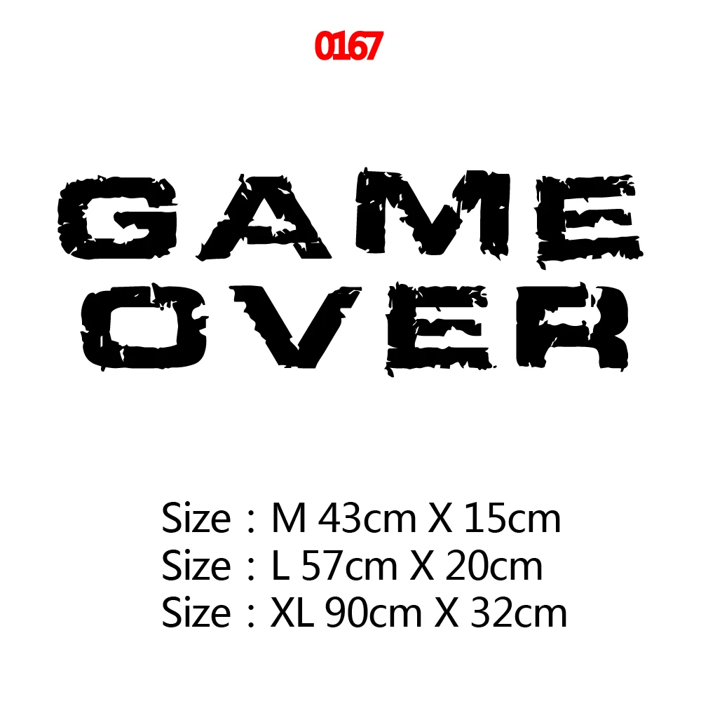 Настенная Наклейка в американском стиле game over Wall домашний декор наклейка для