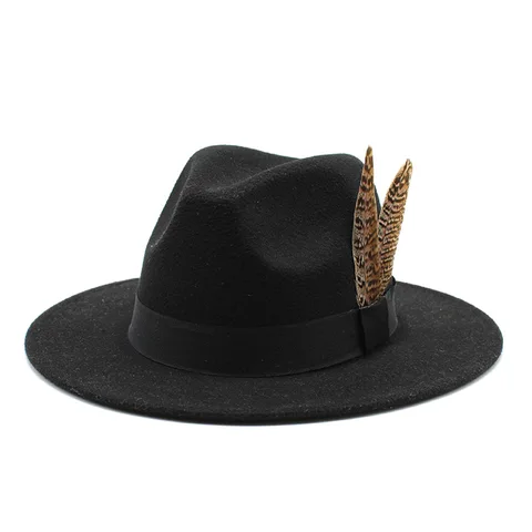 Шляпа фетровая для мужчин и женщин, Классическая фетровая Федора, повседневная, для вечевечерние, цвет белый, 59-61 см, на зиму