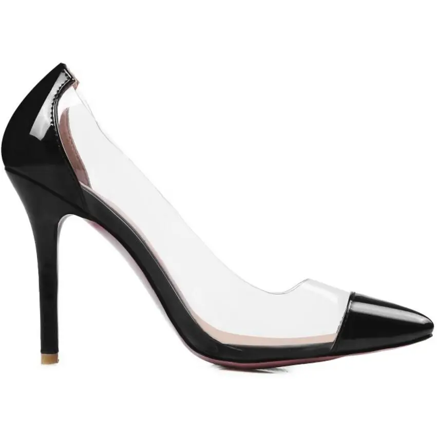 MAZIAO/женские туфли-лодочки Коллекция 2017 года Прозрачные туфли на высоком каблуке