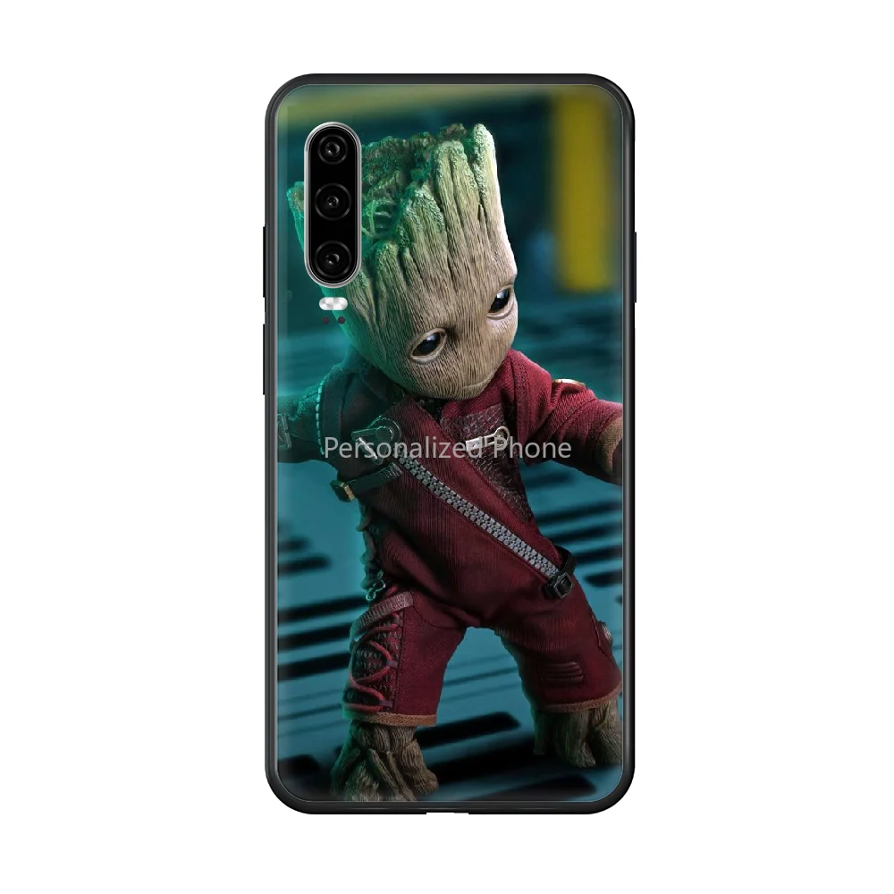 

TreePeople Groot Phone case For Huawei P 30 10 20 40 Lite Smart Z Pro 2019 black hoesjes 3D waterproof fashion cover luxury