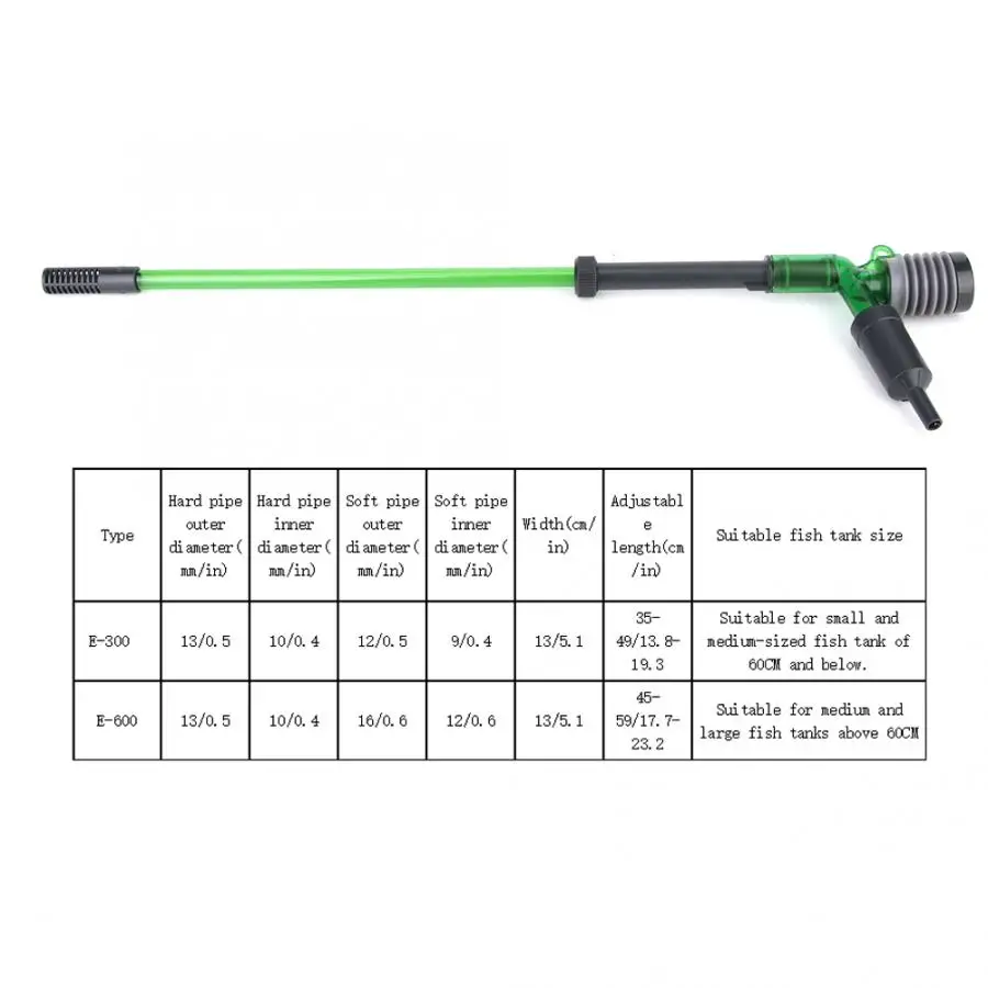 Аквариум чистой воды смены инструмента просты в эксплуатации сифон изменения