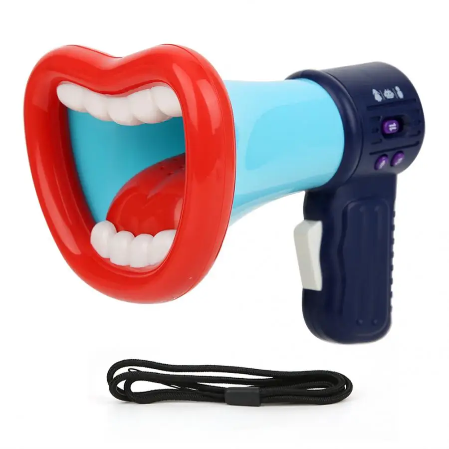 Мини ручной Рог детские забавные преобразователь голоса громкоговоритель