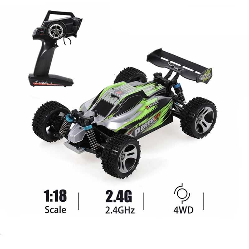 

New 1:18 4WD RC Car wltoys A959 Updated Version A959-B 2.4G Radio Control Truck RC Buggy Highspeed Off-Road