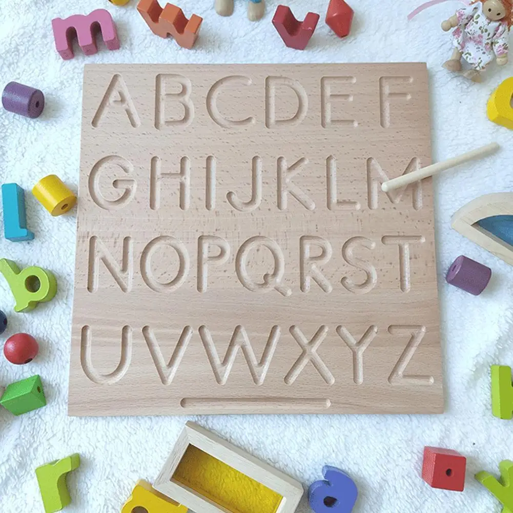 

Kawaii Children's Early Education Puzzle Groove Writing Board Desktop Toy Toy Wooden Literacy