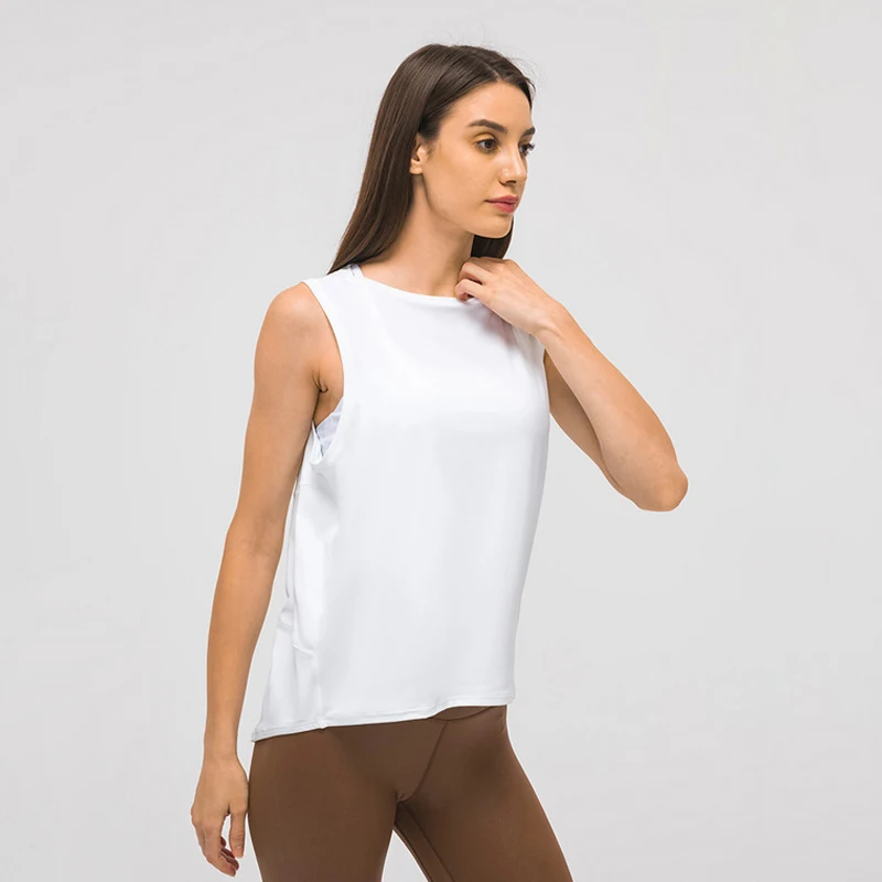 

Lululemon Brushed Nude High Elastic Breathable Yoga Vest Women