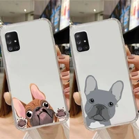 pug dog french bulldog animal phone case transparent for samsung note a 7 8 9 10 20 50 51 71 90 20 11 81 e lite ultra pro