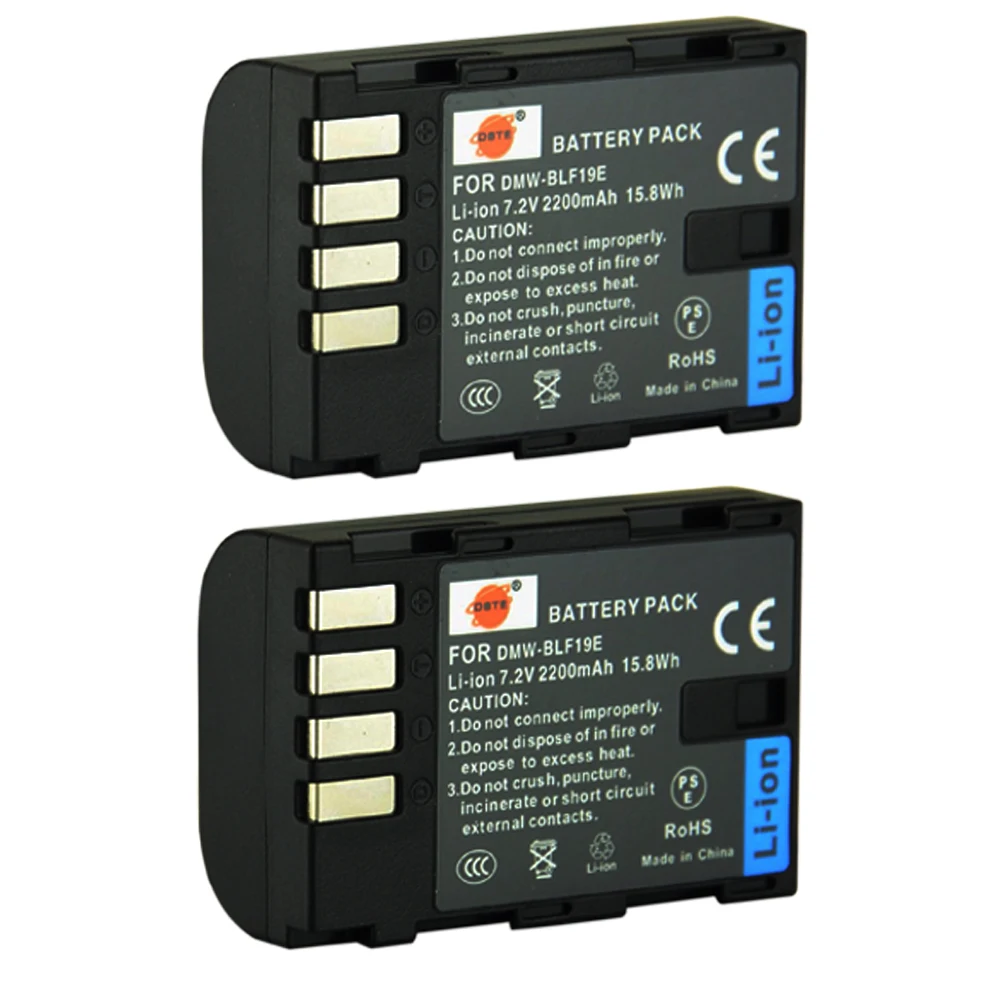 DSTE 2 шт. DMW-BLF19E BLF19 Аккумулятор для камеры Panasonic Lumix DMC-GH3 DMC-GH4 | Электроника