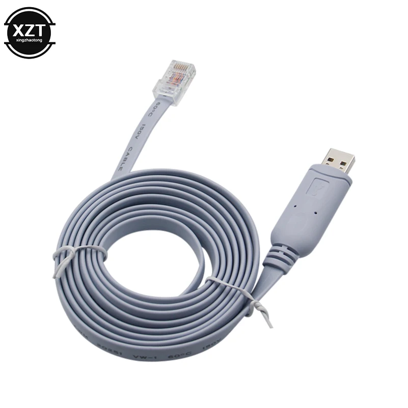 Кабель USB RS232 к RJ45 FT232R для маршрутизатора Cisco H3C HP Arba 9306 Huawei Fortinet переворот 72-3383-01 |
