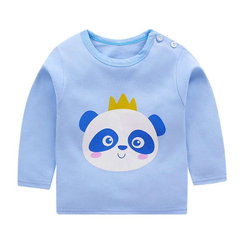 Autumn Winter Kids Sweatshirt Tops New Pullover Tee Long Sleeve T-shirt Baby Boys Girls Clothes