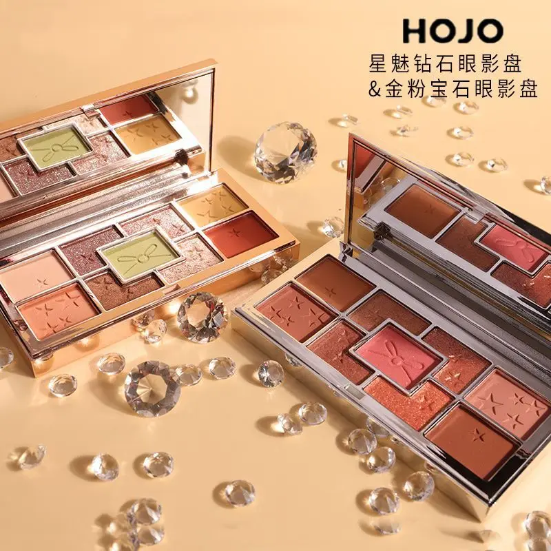 9 цветов блестящие тени для век бриллиантовый макияж палитра матовых теней