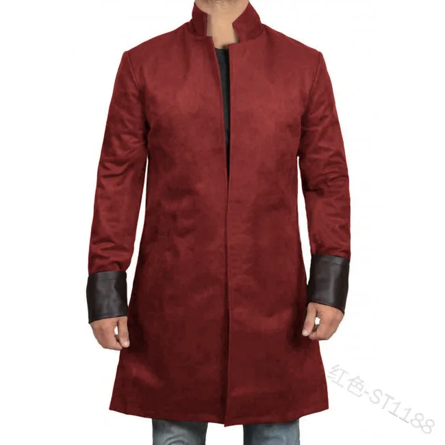 Мужской средневековый готический костюм длинная куртка в стиле стимпанк со