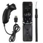 Набор 2 в 1 для Nintendo Wii, беспроводной джойстик с синими зубьями, пульт дистанционного управления, геймпад с левой рукойнунчак, дополнительно Motion Plus