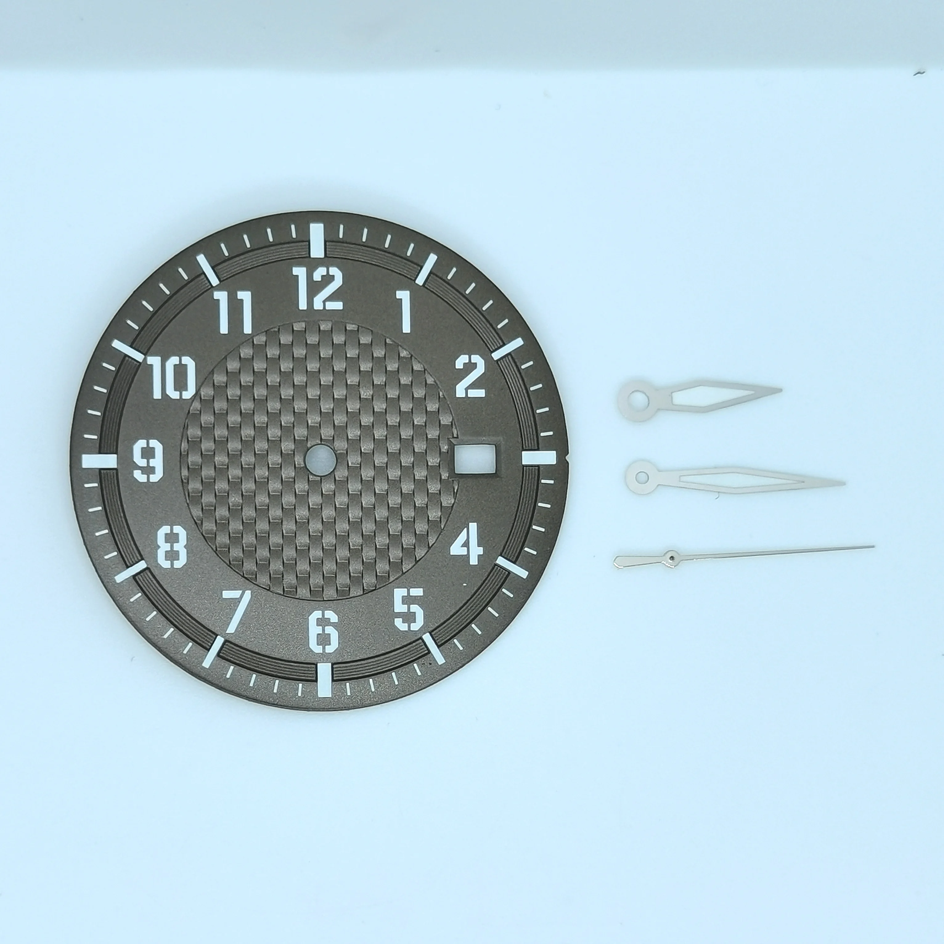 New Watch Parts 33.8MM Green Night Light Dial Add Hands Fit NH35 Automatic Mechanical Movement