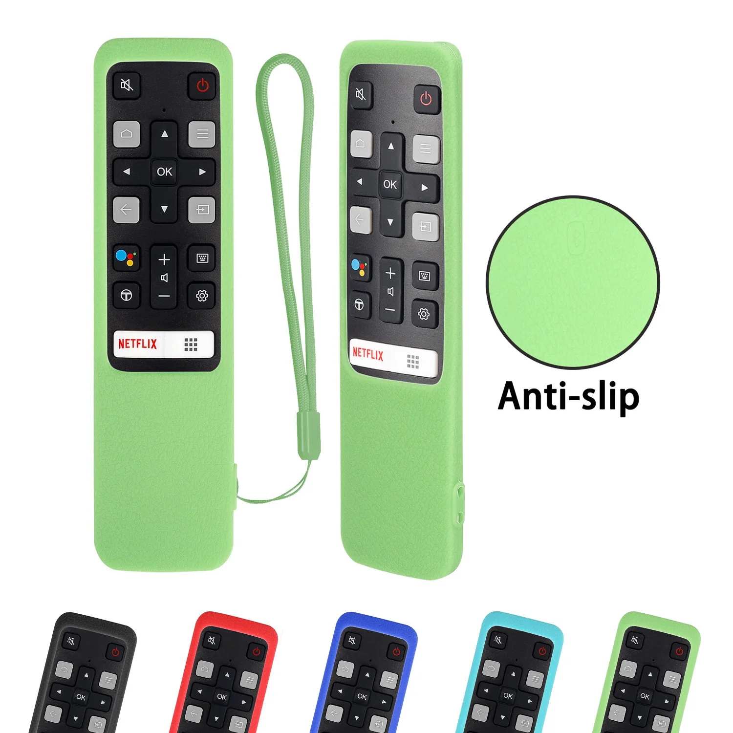 RC802V FNR1 Voice Remote Control Cases for TCL Android 4K Smart TV 49P30FS 65P8S 55C715 49S6800 43S434 Protective Cover
