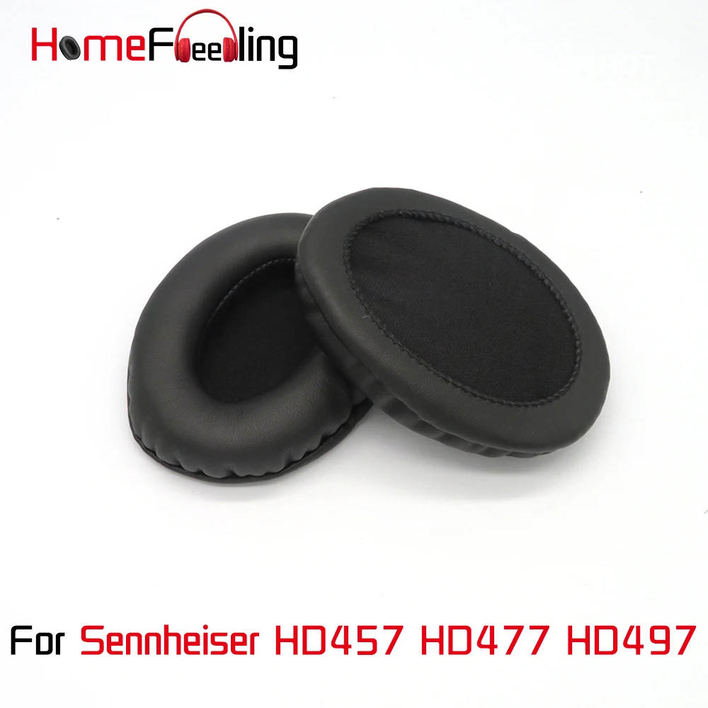 

Homefeeling Ear Pads For Sennheiser HD457 HD477 HD497 Earpads Round Universal Leahter Repalcement Parts Ear Cushions