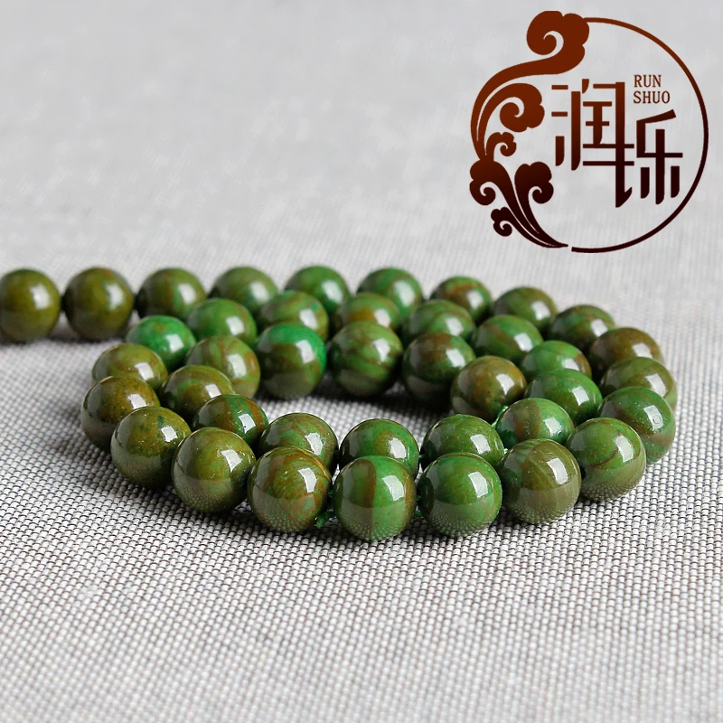 

4/6/8/10/12/14mm Natural Stone Smooth Green Jasper Beads For Jewelry Making Round Loose Beads DIY Charms Bracelet 15'' Strand