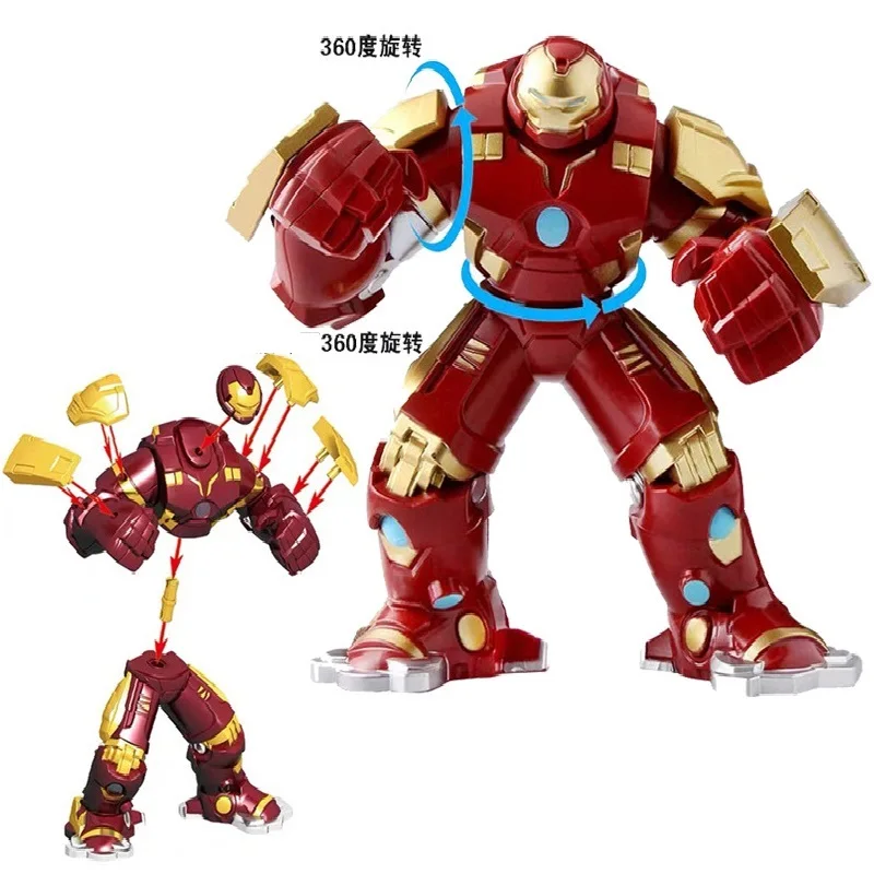 

Disney Marvel Avengers Spiderman Iron Man Hulk Thanos Super Heroes Building Blocks Bricks Figures Boy Dolls Toy Kids Gift