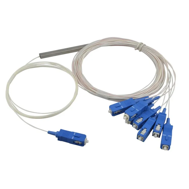 

Оптоволоконный разветвитель PLC, 10 шт., 1x8, мини-модуль, 900 мкм, SC/UPC, оптический соединитель SC, Одномодовый симплексный стальной трубопровод, оптический разветвитель plc