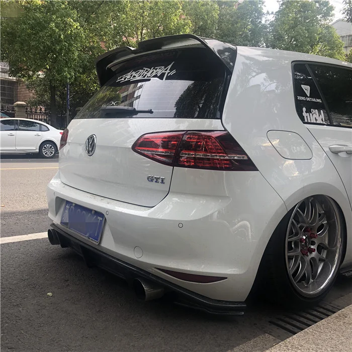 

Подходит для 7gti модифицированный Revozport Carbon Fiber Golf 7 двойной задний спойлер