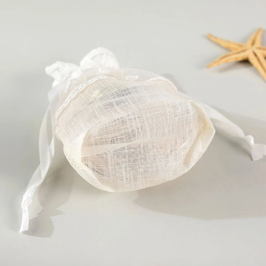 Новинка Подарочная сумка из тонкой пряжи для свадебных сувениров Сетчатая Сумка