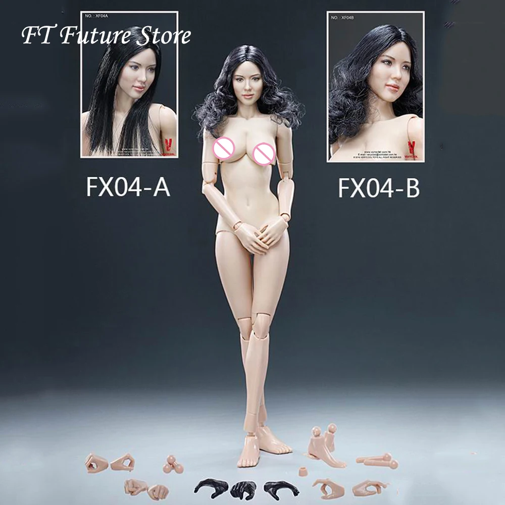 VERYCOOL FX04A/FX04B 1/6 азиатская Женская резьба на голову с прямыми волосами и волнистыми