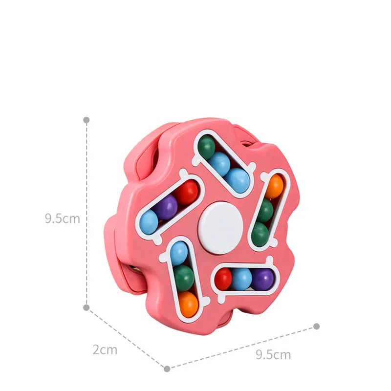 

2021 New Rotating Magic Bean Intelligence Fingertip Cube Children's Finger Gyro Magic Disk Educational Cube Toy