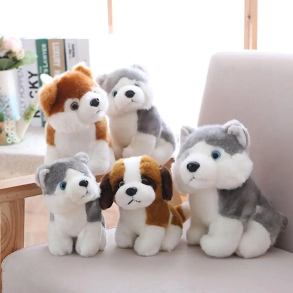 Симуляция Хаски Akita собака плюшевая Мягкая кукла детская игрушка для дома офиса
